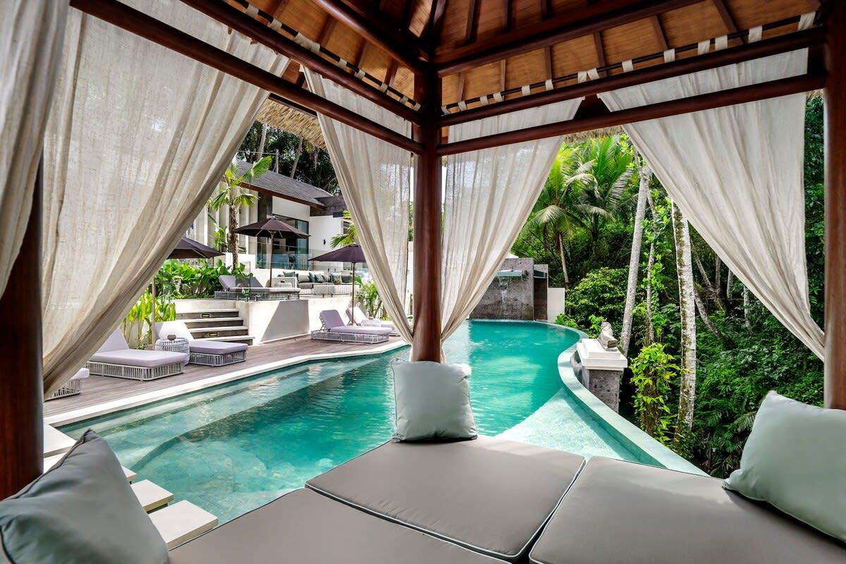 Gazebo by the pool