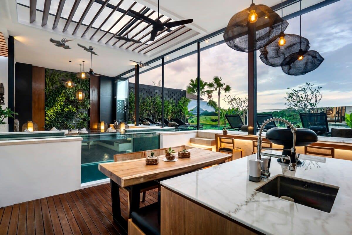 Villa Umalas, Bali - open kitchen view