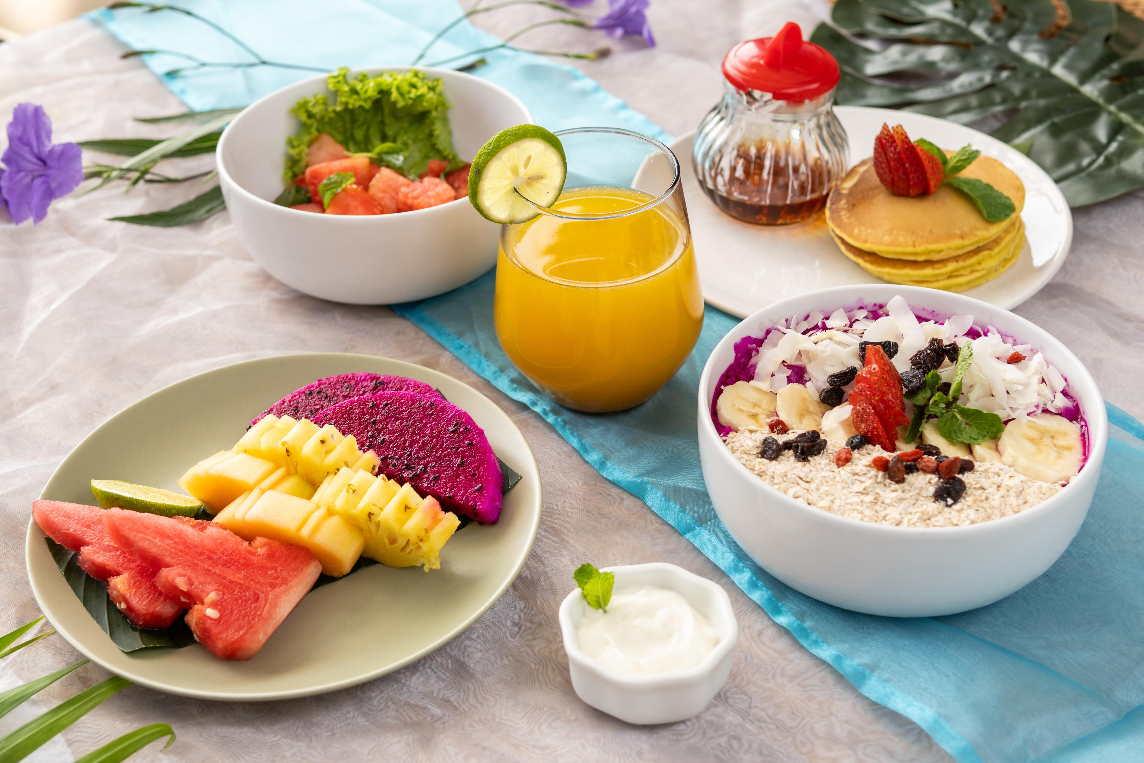 Breakfast in villa