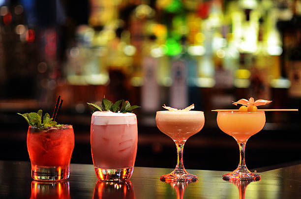 Crafted Cocktails stock image