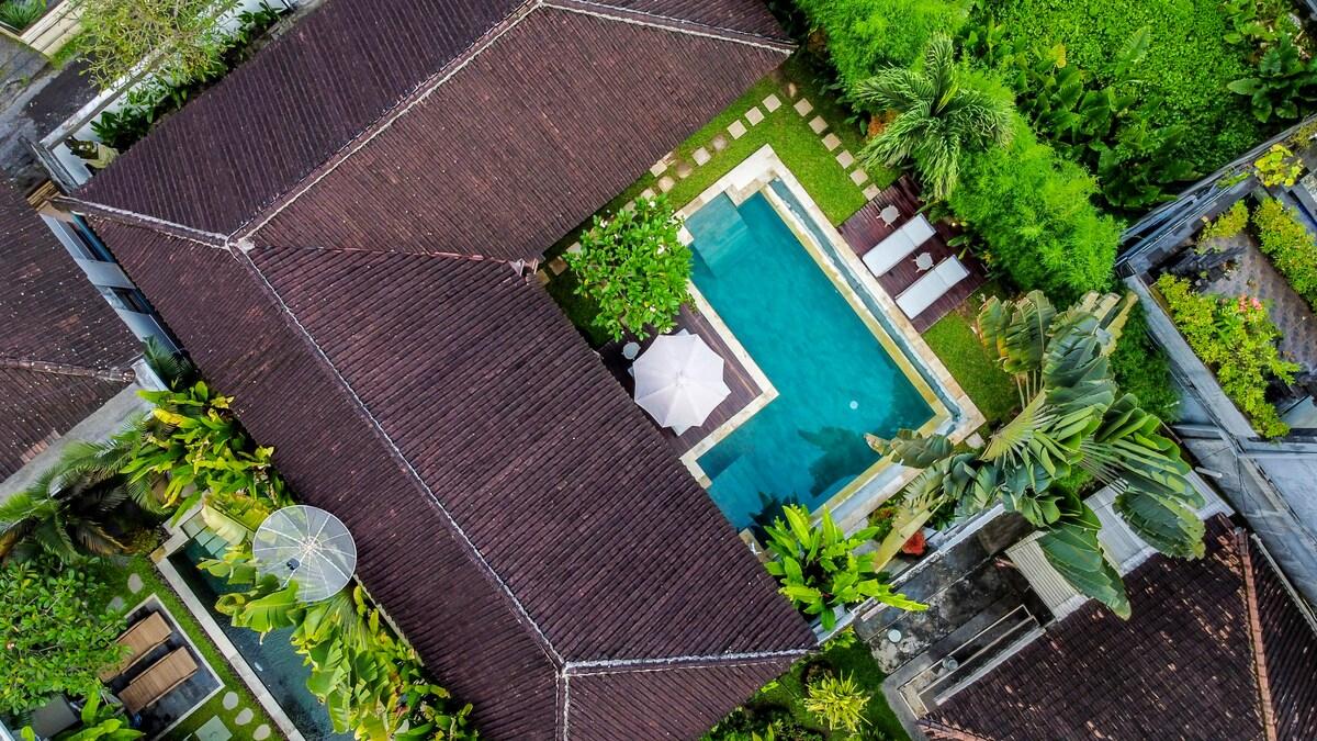 Drone view of the entire villa