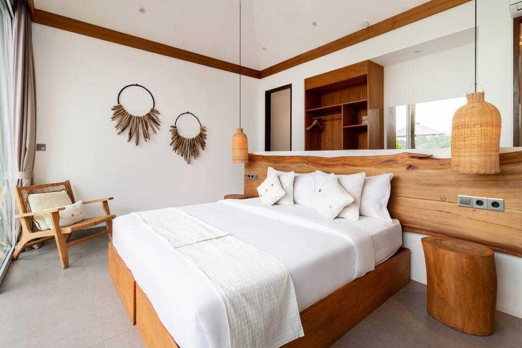 Beautiful wooden styled bedroom