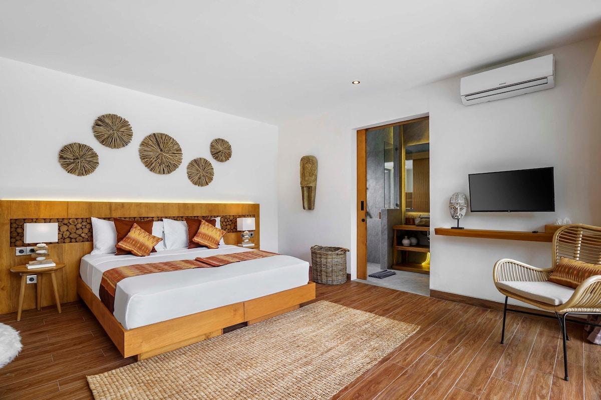 Wooden styled bedroom  